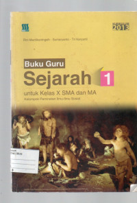 Image of Buku guru sejarah 1 kelas 10 k13
